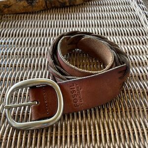 Fossil Vintage Braided Leather Belt - L